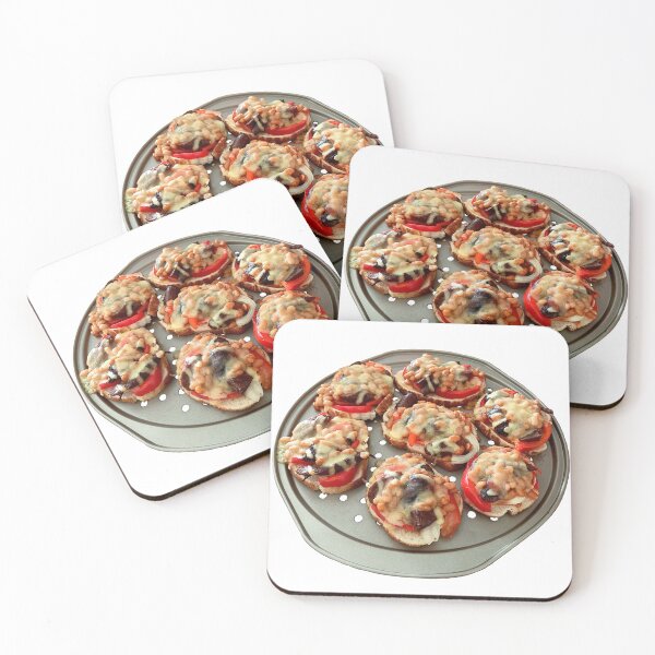 Item preview, Mini Toast Pizza with Baked Beans Food Photography designed and sold by Bambledriel.