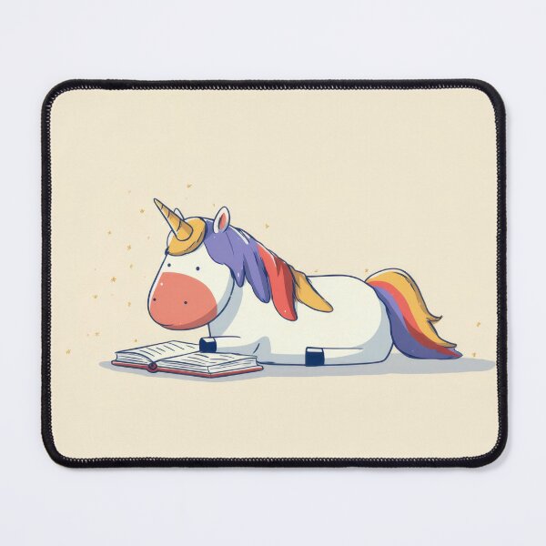 Item preview, Playful unicorn reading a book designed and sold by anytka.