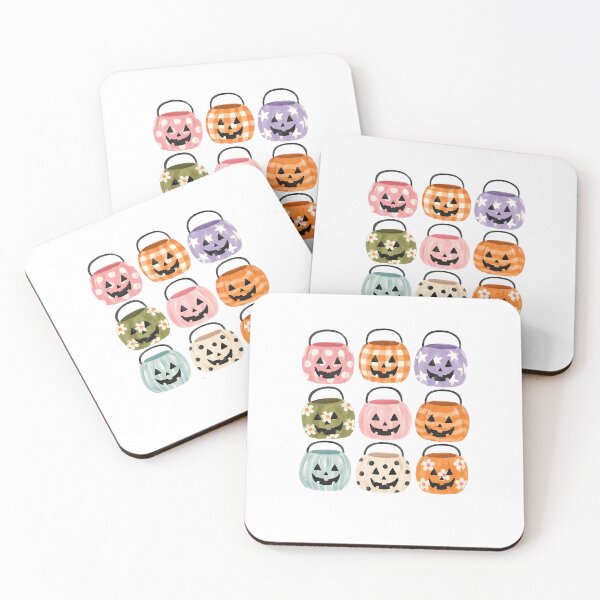 Item preview, Colorful Pumpkin Faces Halloween Harvest Jack O Lanterns designed and sold by cerima.