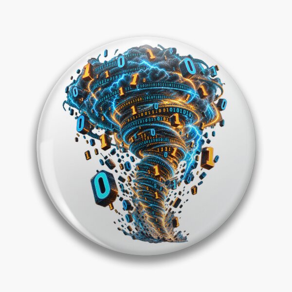Item preview, Binary Storm – Digital Data Tornado designed and sold by Kicor.