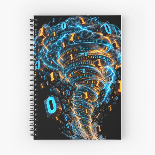 Item preview, Binary Storm – Digital Data Tornado designed and sold by Kicor.
