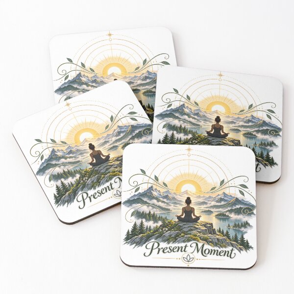 Item preview, present Moment – Alpine Meditation Scene designed and sold by A Light Worker.