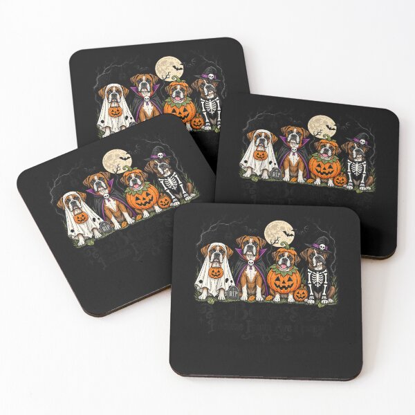 Item preview, Boxers Because People are Creepy Halloween Dogs Costume designed and sold by Juansustait.