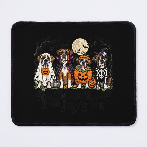 Item preview, Boxers Because People are Creepy Halloween Dogs Costume designed and sold by Juansustait.
