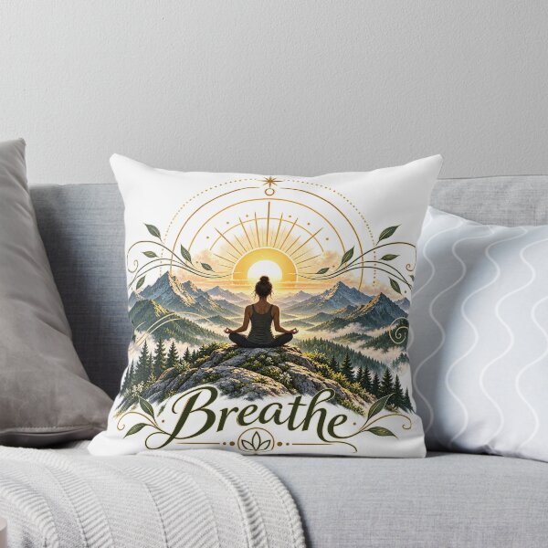 Item preview, Breathe – Mindful Mountain Meditation designed and sold by A Light Worker.