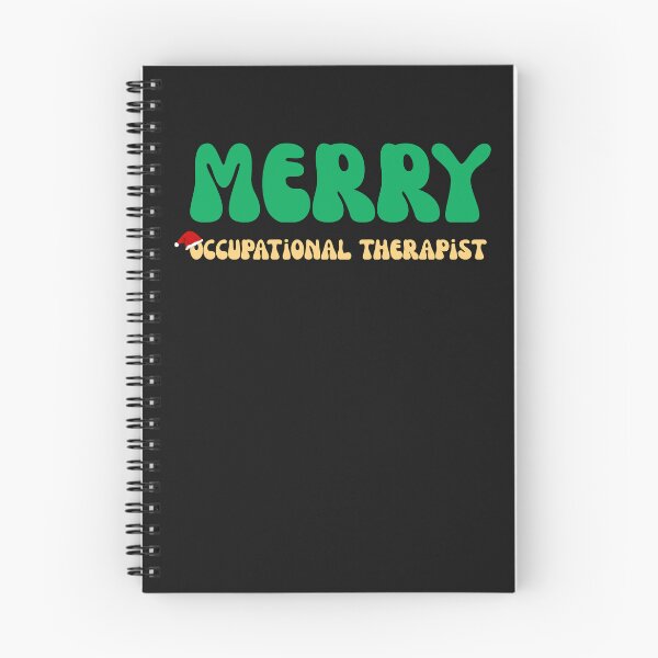 Artikelvorschau, Groovy Merry Occupational Therapist Retro Christmas OT entworfen und verkauft von mumchaosdesigns.