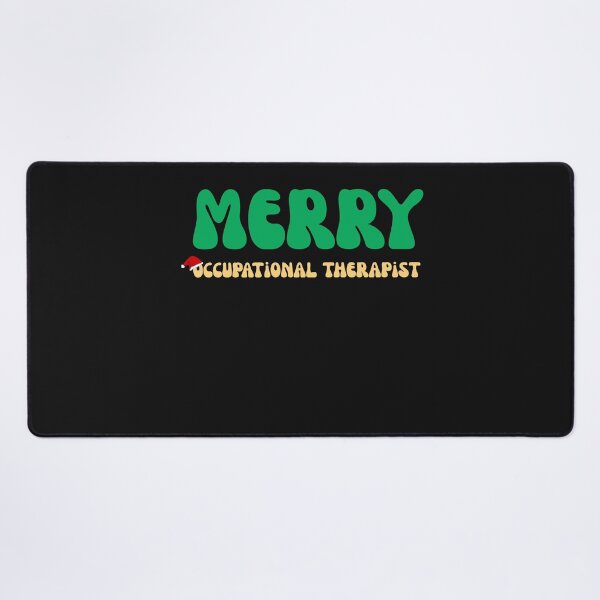 Item preview, Groovy Merry Occupational Therapist Retro Christmas OT designed and sold by mumchaosdesigns.