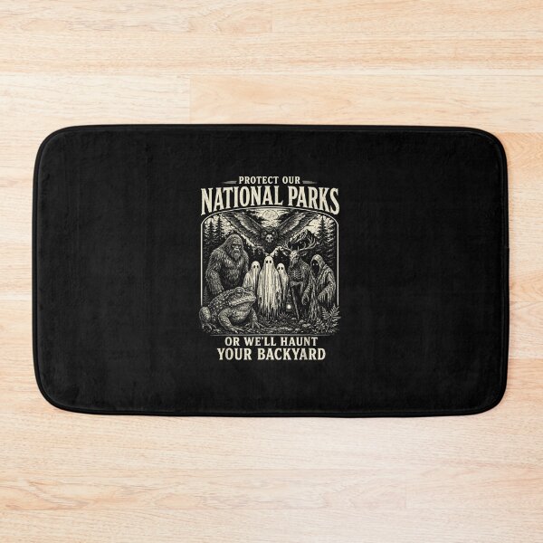 Item preview, Protect Our National Parks Cryptid Sasquatch Halloween Men designed and sold by MatherFisher.