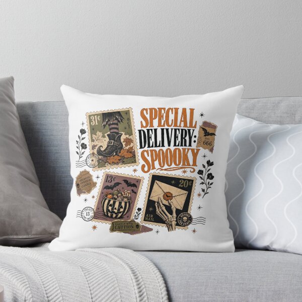 Item preview, Special Delivery Spooky - Retro Halloween Postal Shirt designed and sold by JoyfullyOffbeat.