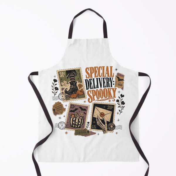 Item preview, Special Delivery Spooky - Retro Halloween Postal Shirt designed and sold by JoyfullyOffbeat.