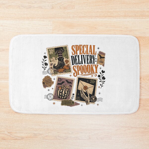 Item preview, Special Delivery Spooky - Retro Halloween Postal Shirt designed and sold by JoyfullyOffbeat.