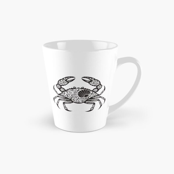 Item preview, Floral Crab – Black and White Botanical Ocean Animal Art designed and sold by Mousy17.
