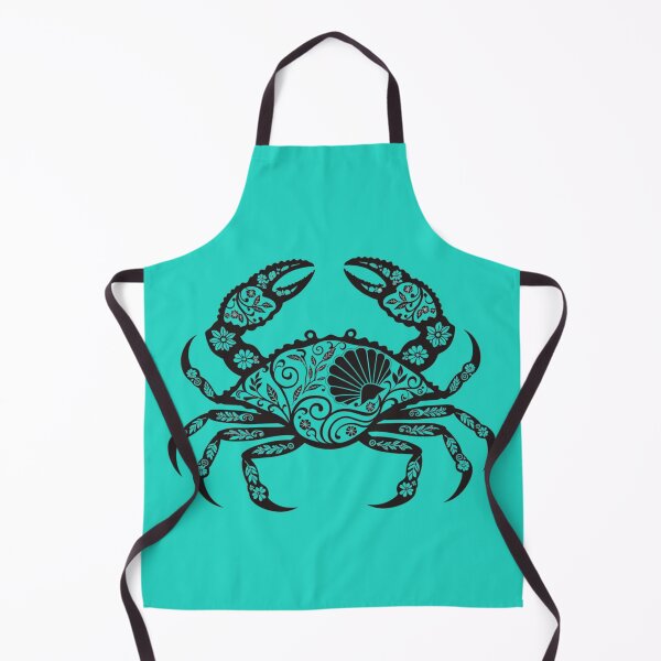 Item preview, Floral Crab – Black and White Botanical Ocean Animal Art designed and sold by Mousy17.