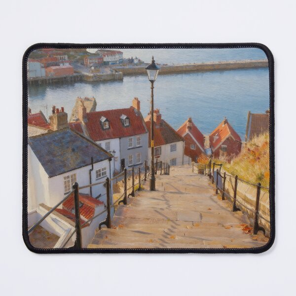 Item preview, Whitby North Yorkshire - Autumn Harbour Print - Yorkshire Coastal Wall Art - A3 A4 A5 designed and sold by QuietCanvasArtworks.