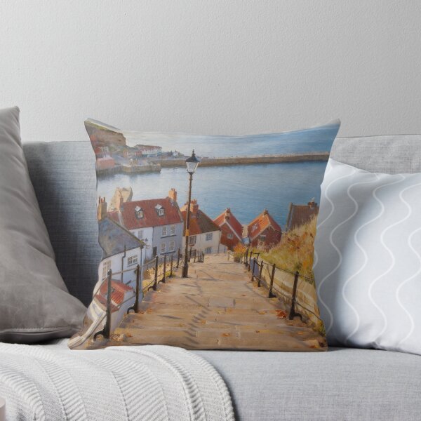 Item preview, Whitby North Yorkshire - Autumn Harbour Print - Yorkshire Coastal Wall Art - A3 A4 A5 designed and sold by QuietCanvasArtworks.