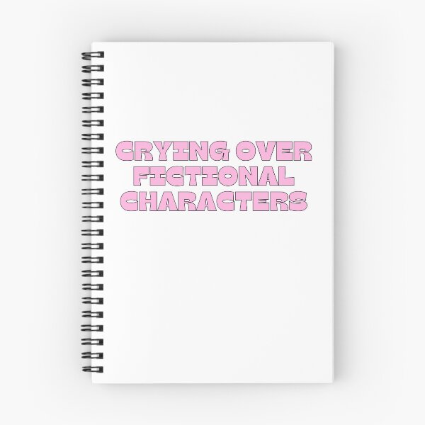 Item preview, Crying Over a Fictional Character | Funny Book Lover Quote designed and sold by Hiross.