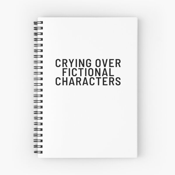 Item preview, Crying Over a Fictional Character | Funny Book Lover Quote designed and sold by Hiross.