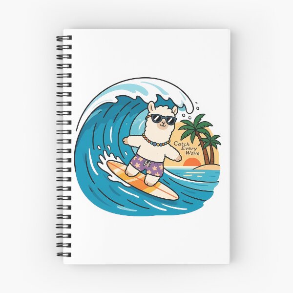 Item preview, Cute Alpaca Surfer – Catch Every Wave Surfing Gift designed and sold by Isliath.