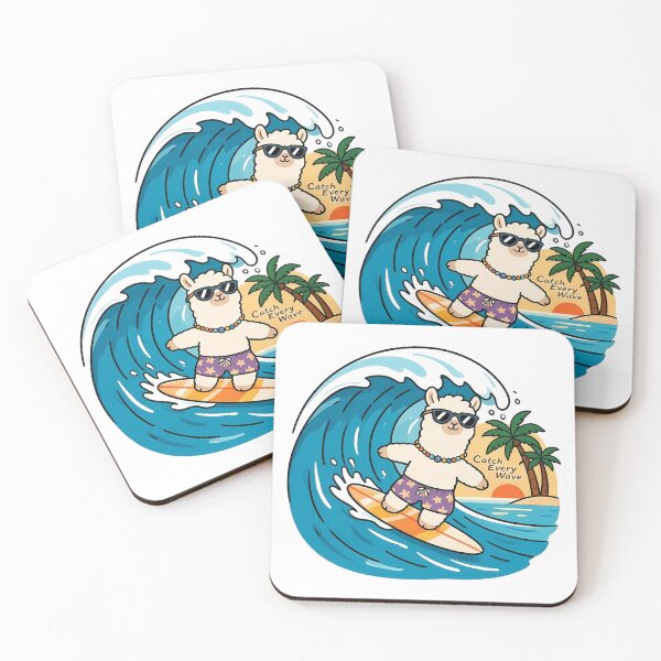 Item preview, Cute Alpaca Surfer – Catch Every Wave Surfing Gift designed and sold by Isliath.