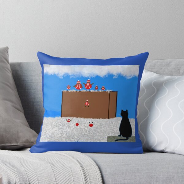 Item preview, Robins playing in the snow designed and sold by Elaine M Hayward .