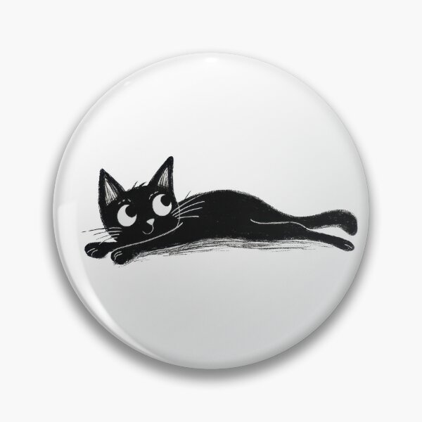 Item preview, Cartoon cat lying on the ground designed and sold by anytka.