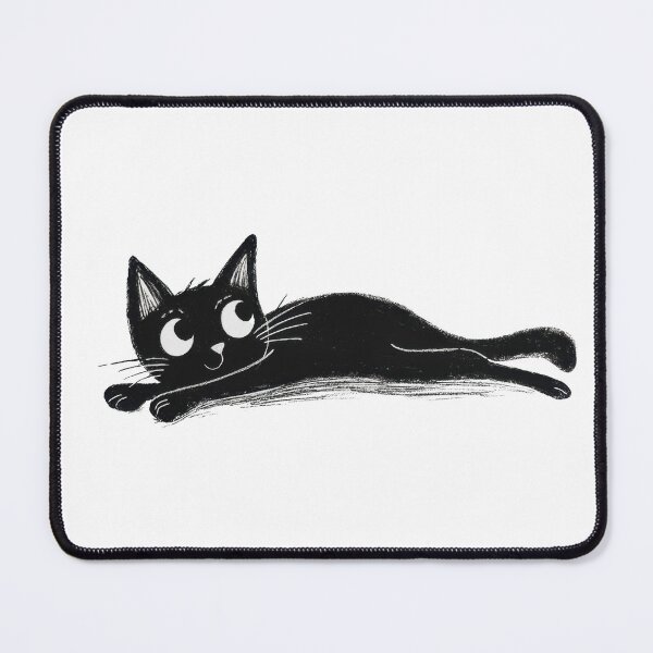 Item preview, Cartoon cat lying on the ground designed and sold by anytka.