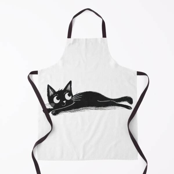 Item preview, Cartoon cat lying on the ground designed and sold by anytka.