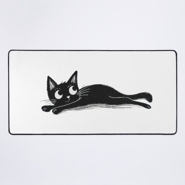 Item preview, Cartoon cat lying on the ground designed and sold by anytka.