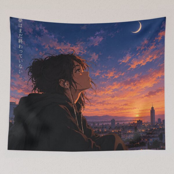 Item preview, Dreams Beyond the Sunset designed and sold by messoo ⭐⭐⭐⭐⭐.