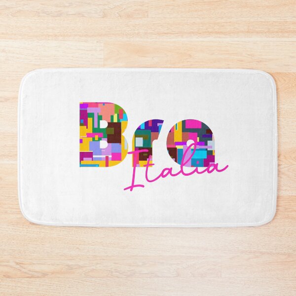 Item preview, Bra, Cuneo, Italia, colorful typography design for travellers designed and sold by Wanderful-roads.