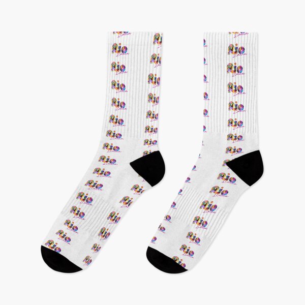 Item preview, Rio, Livorno, Italia, colorful typography design for travellers designed and sold by Wanderful-roads.