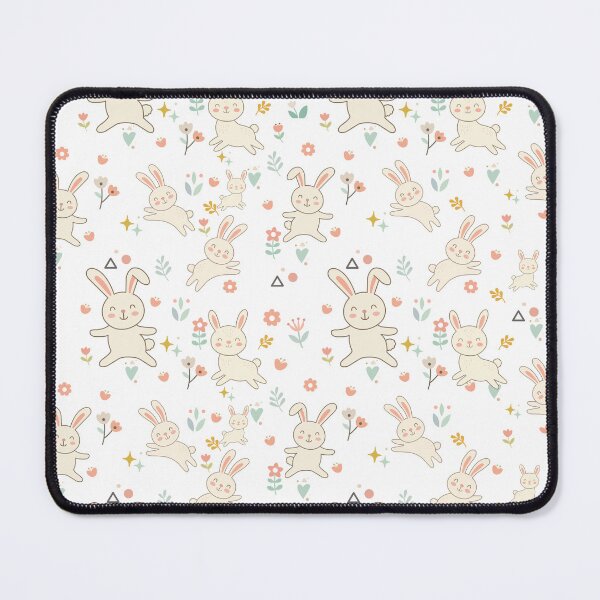 Item preview, Cute Bunny Seamless Pattern Vector Floral Background designed and sold by prapapon.