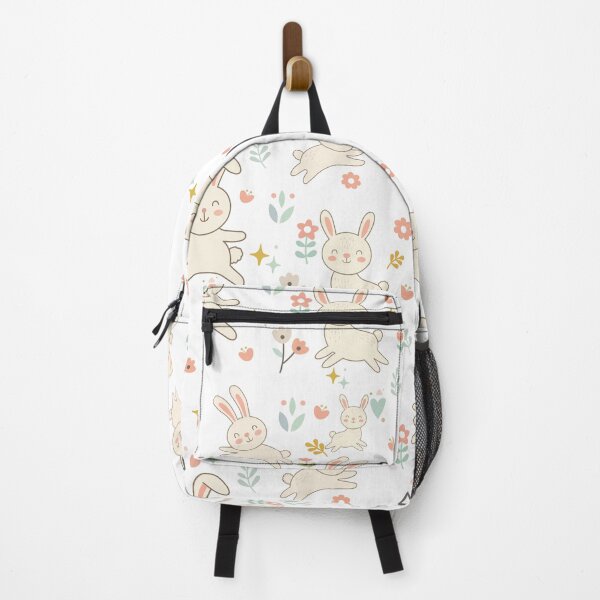 Item preview, Cute Bunny Seamless Pattern Vector Floral Background designed and sold by prapapon.