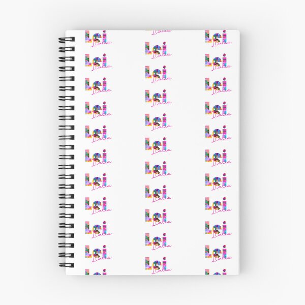 Item preview, Lei, Nuoro, Italia, colorful typography design for travellers designed and sold by Wanderful-roads.