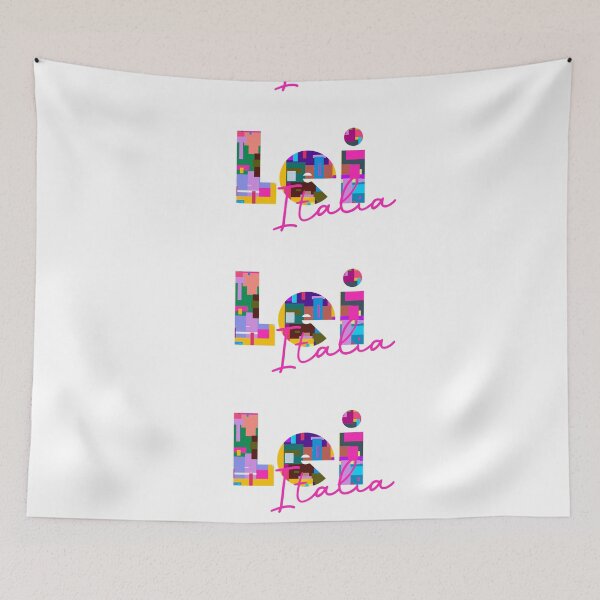 Item preview, Lei, Nuoro, Italia, colorful typography design for travellers designed and sold by Wanderful-roads.