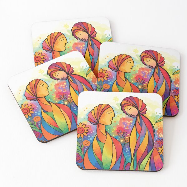 Item preview, Stained Glass Women - Colorful Boho Art designed and sold by photossmirnov.