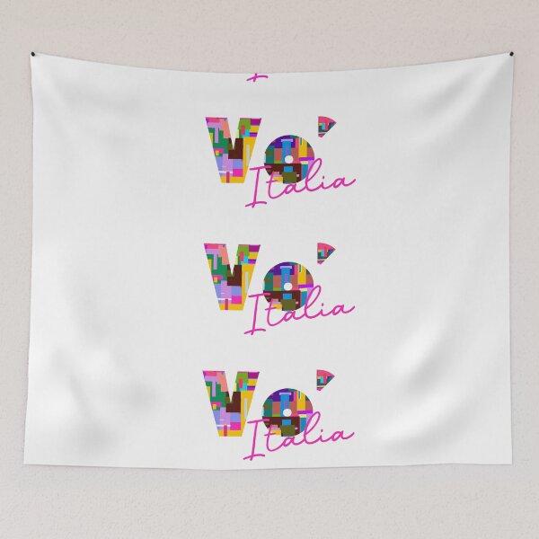 Item preview, Vo', Padova, Italia, colorful typography design for travellers designed and sold by Wanderful-roads.