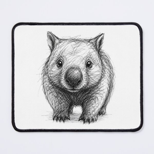 Item preview, Friendly Wombat SKETCH designed and sold by BRETT'S ART STUDIO.