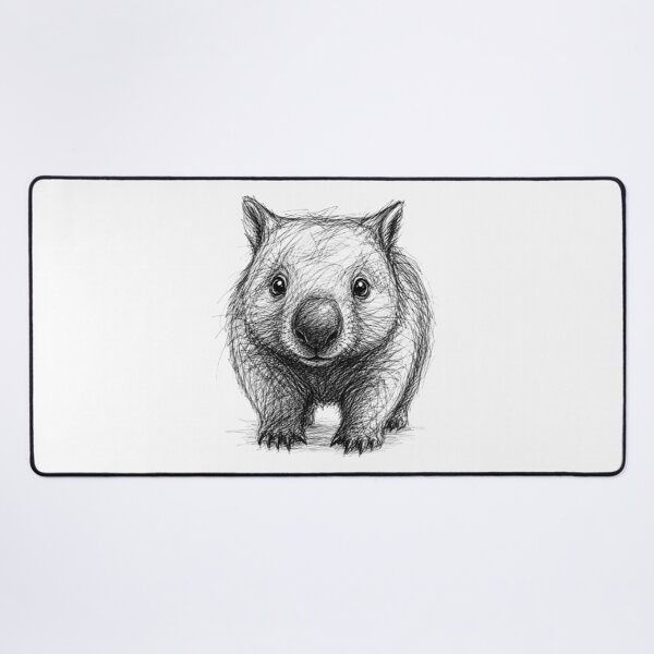 Item preview, Friendly Wombat SKETCH designed and sold by BRETT'S ART STUDIO.