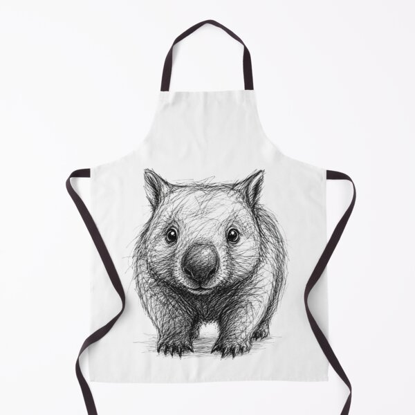 Item preview, Friendly Wombat SKETCH designed and sold by BRETT'S ART STUDIO.