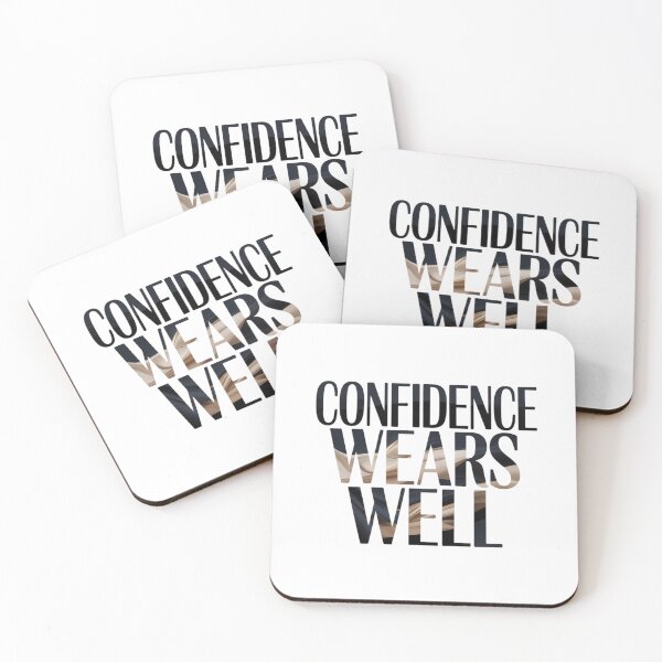 Item preview, Confidence Wears Well. Bold Motivational Quote Typography designed and sold by Aarvya Fashion Club ( A.F.C ).