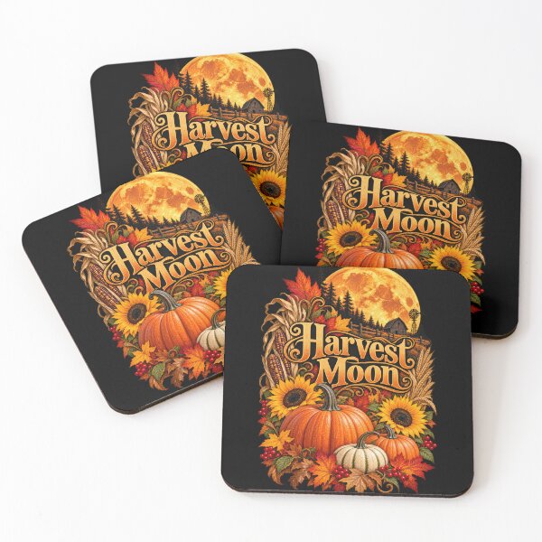 Item preview, Harvest Moon Autumn-Pumpkin Fall Harvest Landscape designed and sold by RockitBaby.
