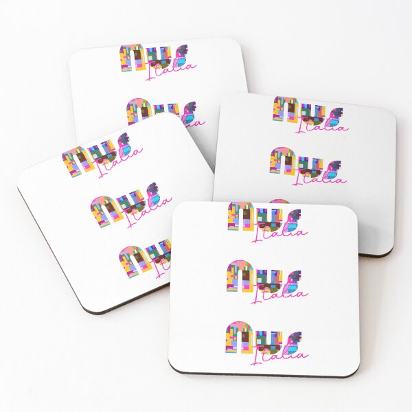 Item preview, Nus, Valle de Aosta, Italia, diseño tipográfico colorido para viajeros designed and sold by Wanderful-roads.