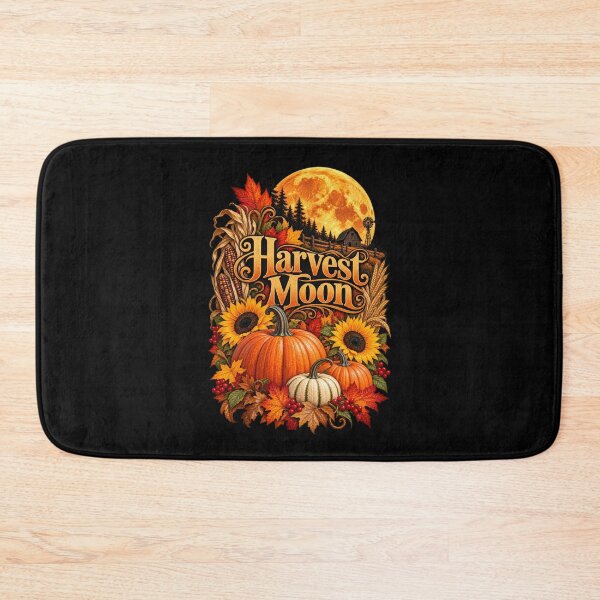 Item preview, Harvest Moon Autumn-Pumpkin Fall Harvest Landscape designed and sold by RockitBaby.