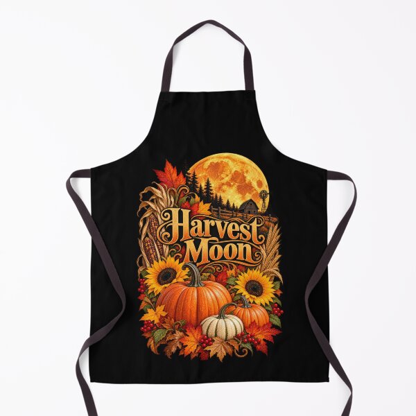 Item preview, Harvest Moon Autumn-Pumpkin Fall Harvest Landscape designed and sold by RockitBaby.