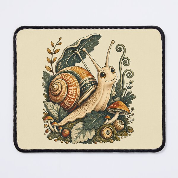 Item preview, Woodland Snail Forest Companion Illustration designed and sold by Fun2Fentastic.