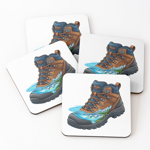 Item preview, Hiking boot with mountain reflection designed and sold by DVerse Studio.