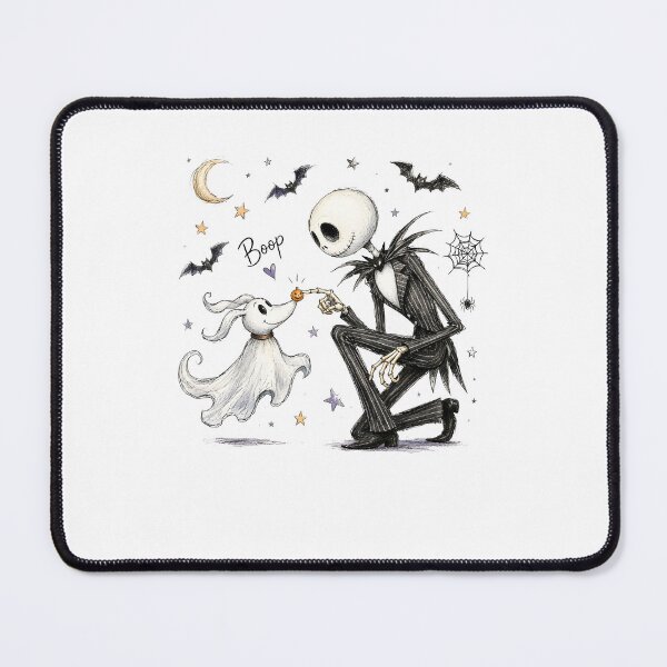 Item preview, Boop Halloween Skeleton Ghost Moonlit Night Scene designed and sold by thefirstbroo.