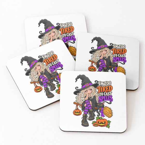 Item preview, I’m Too Tired to Cast Spells – Funny Halloween Witch designed and sold by Sed94.
