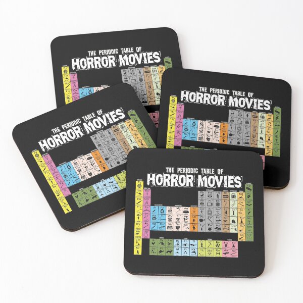 Item preview, Periodic Table Of Horror Movies designed and sold by doriliti.